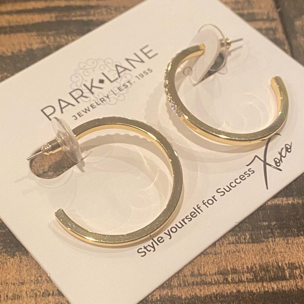Park Lane Glo earrings, gold, NWT - Picture 4 of 6